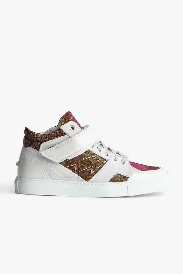 Zadig and Voltaire Sneakers MID FLASH GOLD GOLD MIX 8211 WomenMen