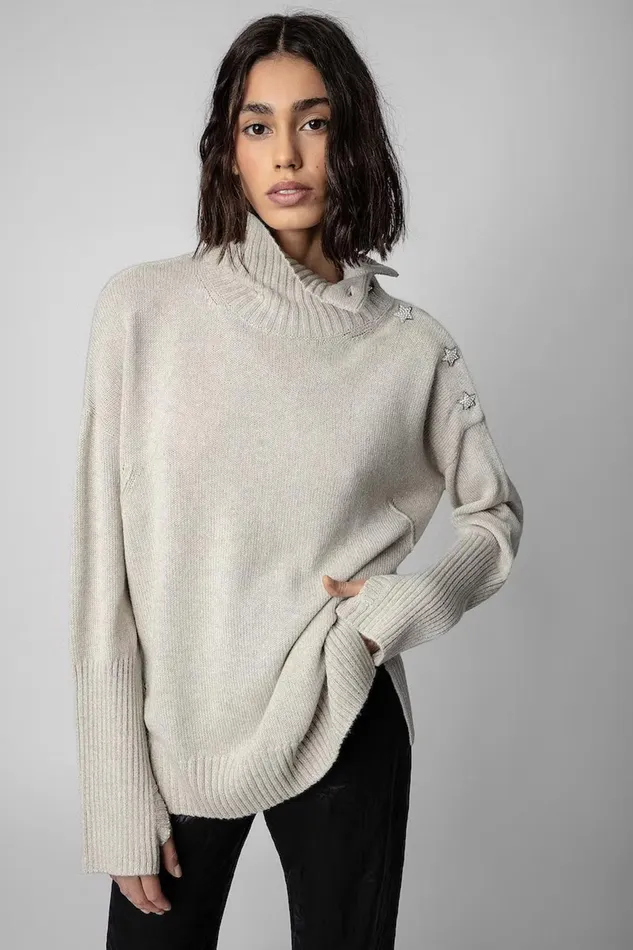 Zadig and Voltaire Sweaters and Knitwear ALMA BIJOUX STONE 8211 Women