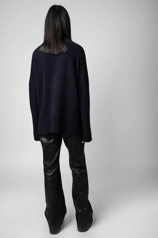 Zadig and Voltaire Sweaters and Knitwear ALMA HEART NAVY 8211 Women Zadig and Voltaire Sweaters and Knitwear ALMA HEART NAVY 8211 Women