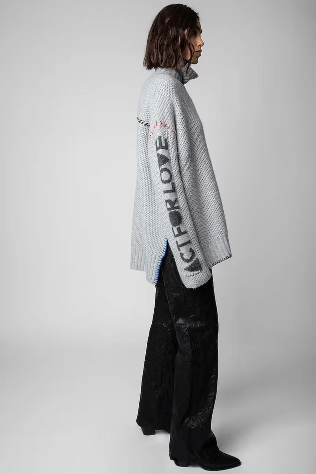 Zadig and Voltaire Sweaters and Knitwear ALMA RC POCKET GREY 8211 Women Zadig and Voltaire Sweaters and Knitwear ALMA RC POCKET GREY 8211 Women
