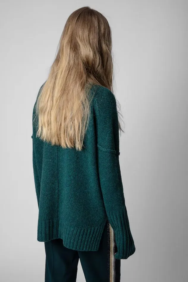 Zadig and Voltaire Sweaters and Knitwear ALMA ZADDICTED SWEAT PEACOCK 8211 Women Zadig and Voltaire Sweaters and Knitwear ALMA ZADDICTED SWEAT PEACOCK 8211 Women