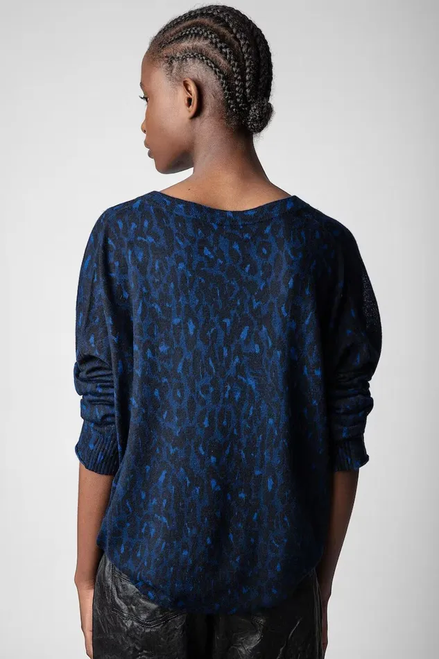 Zadig and Voltaire Sweaters and Knitwear BRUMY CP LEO OCEAN 8211 Women Zadig and Voltaire Sweaters and Knitwear BRUMY CP LEO OCEAN 8211 Women