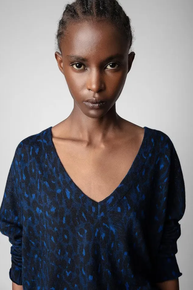 Zadig and Voltaire Sweaters and Knitwear BRUMY CP LEO OCEAN 8211 Women Zadig and Voltaire Sweaters and Knitwear BRUMY CP LEO OCEAN 8211 Women