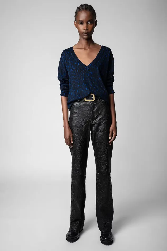 Zadig and Voltaire Sweaters and Knitwear BRUMY CP LEO OCEAN 8211 Women Zadig and Voltaire Sweaters and Knitwear BRUMY CP LEO OCEAN 8211 Women