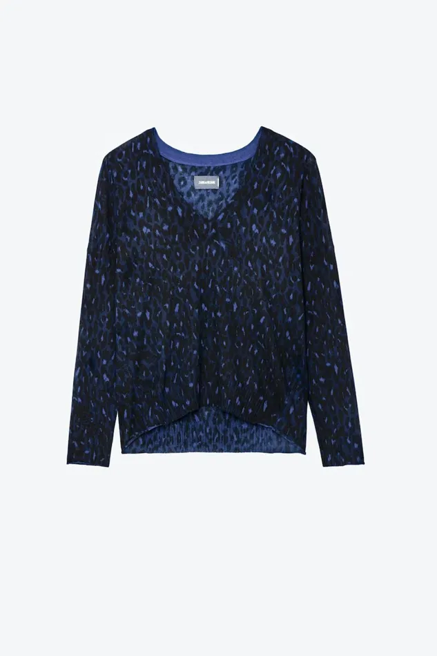 Zadig and Voltaire Sweaters and Knitwear BRUMY CP LEO OCEAN 8211 Women Zadig and Voltaire Sweaters and Knitwear BRUMY CP LEO OCEAN 8211 Women