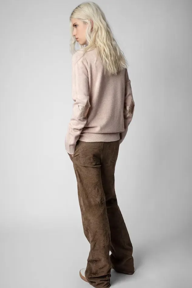 Zadig and Voltaire Sweaters and Knitwear GINNI PATCH BLUSH 8211 Women Zadig and Voltaire Sweaters and Knitwear GINNI PATCH BLUSH 8211 Women