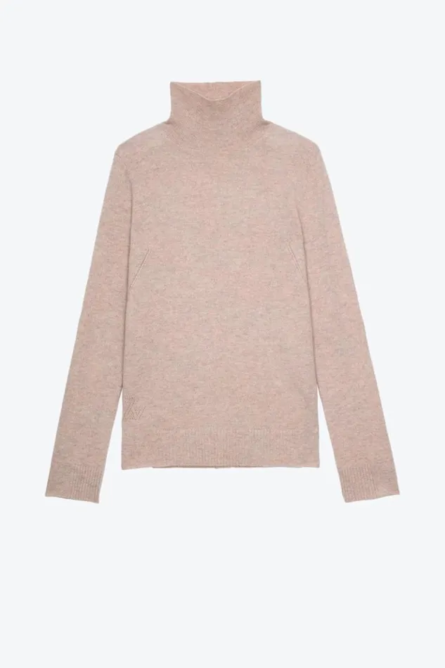 Zadig and Voltaire Sweaters and Knitwear GINNI PATCH BLUSH 8211 Women Zadig and Voltaire Sweaters and Knitwear GINNI PATCH BLUSH 8211 Women