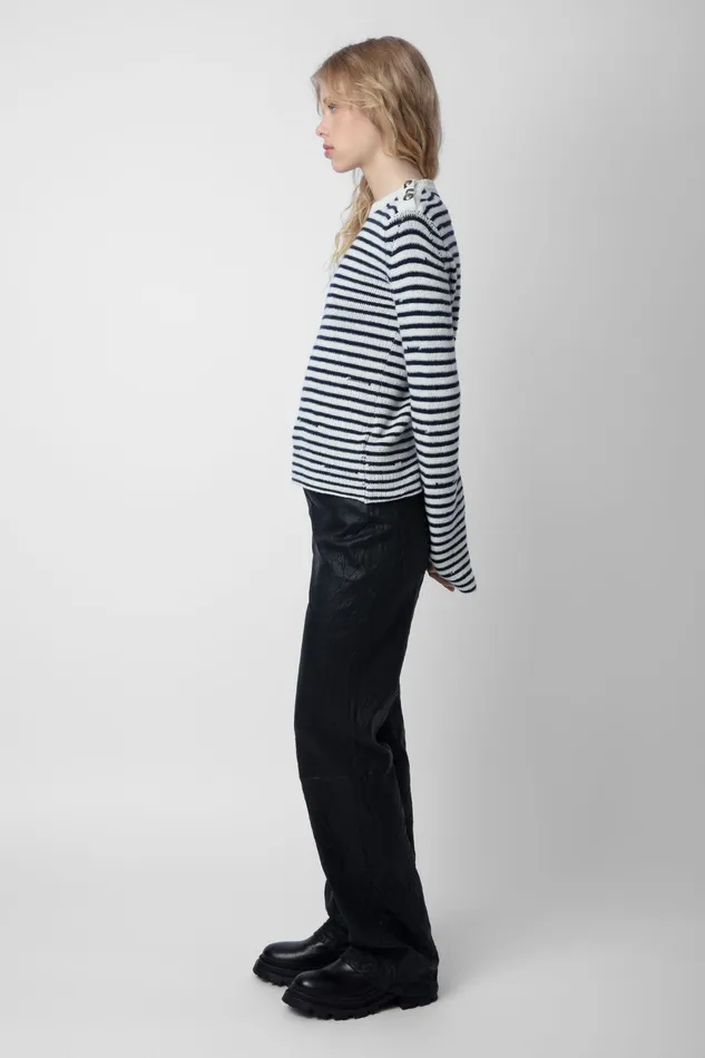 Zadig and Voltaire Sweaters and Knitwear JADE WE SWEATER SUGAR 8211 Women
