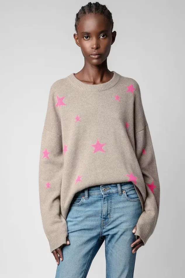 Zadig and Voltaire Sweaters and Knitwear MARKUS FLURO STAR 8211 Women Zadig and Voltaire Sweaters and Knitwear MARKUS FLURO STAR 8211 Women