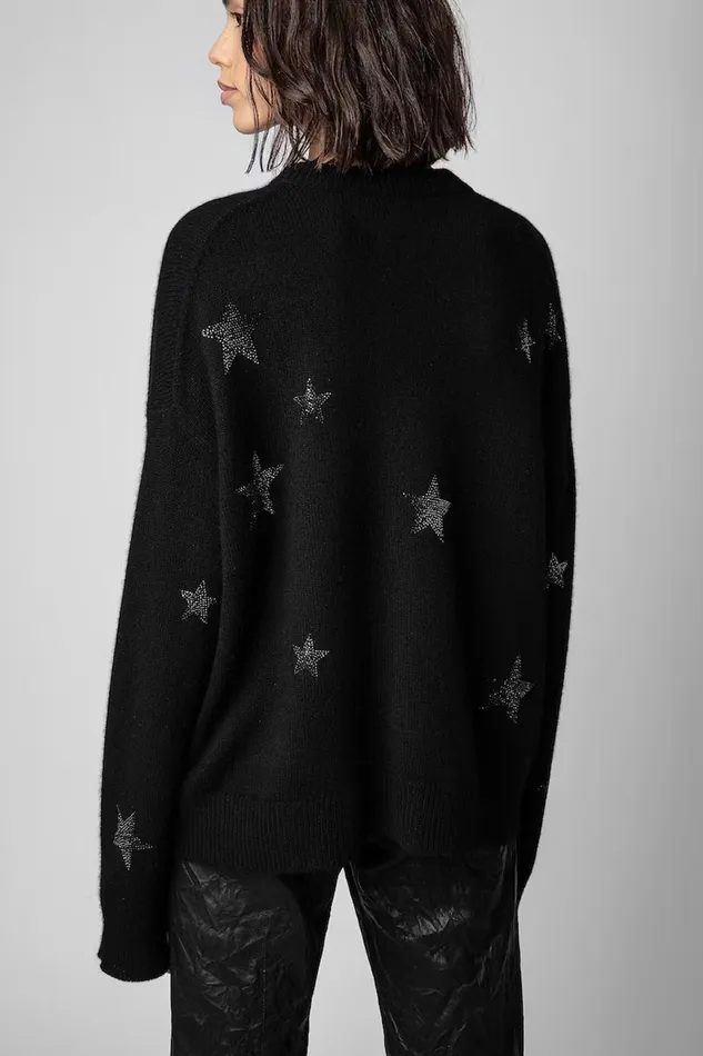 Zadig and Voltaire Sweaters and Knitwear MARKUS STARS BLACK 8211 Women Zadig and Voltaire Sweaters and Knitwear MARKUS STARS BLACK 8211 Women