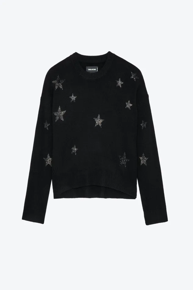 Zadig and Voltaire Sweaters and Knitwear MARKUS STARS BLACK 8211 Women Zadig and Voltaire Sweaters and Knitwear MARKUS STARS BLACK 8211 Women