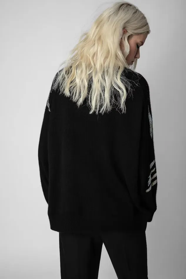 Zadig and Voltaire Sweaters and Knitwear MARKUS TIGER BLACK 8211 Women Zadig and Voltaire Sweaters and Knitwear MARKUS TIGER BLACK 8211 Women