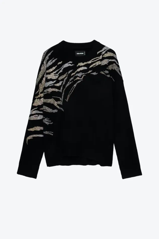 Zadig and Voltaire Sweaters and Knitwear MARKUS TIGER BLACK 8211 Women Zadig and Voltaire Sweaters and Knitwear MARKUS TIGER BLACK 8211 Women
