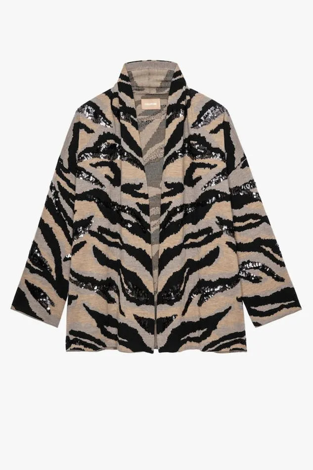 Zadig and Voltaire Sweaters and Knitwear MAYA TIGER COGNAC 8211 Women Zadig and Voltaire Sweaters and Knitwear MAYA TIGER COGNAC 8211 Women