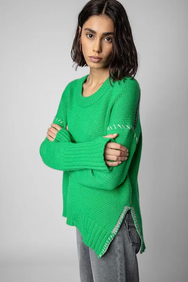 Zadig and Voltaire Sweaters and Knitwear NORTHA RC GREEN 8211 Women