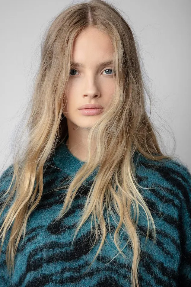 Zadig and Voltaire Sweaters and Knitwear RITA TIGER BLUE 8211 Women Zadig and Voltaire Sweaters and Knitwear RITA TIGER BLUE 8211 Women