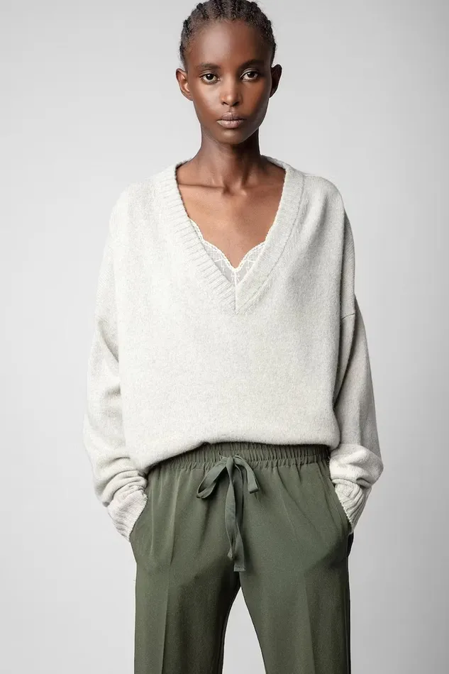 Zadig and Voltaire Sweaters and Knitwear ROSY SWEATER TAUPE 8211 Women