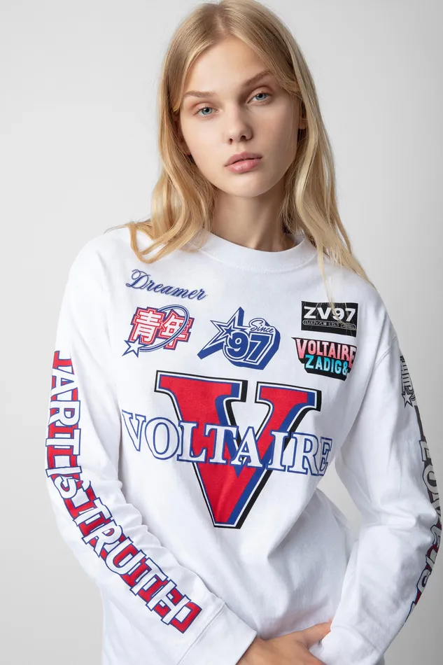Zadig and Voltaire TShirts NOANE VOLTAIRE WHITE 8211 Women Zadig and Voltaire TShirts NOANE VOLTAIRE WHITE 8211 Women