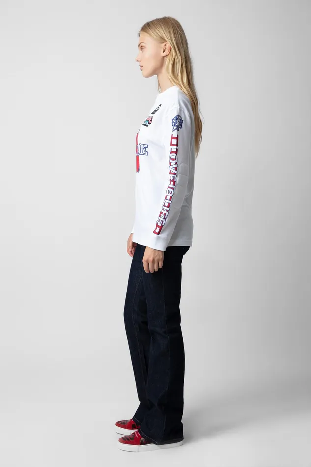 Zadig and Voltaire TShirts NOANE VOLTAIRE WHITE 8211 Women Zadig and Voltaire TShirts NOANE VOLTAIRE WHITE 8211 Women