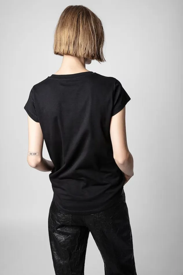 Zadig and Voltaire TShirts SKINNY TOUJOURS B BLACK 8211 Women Zadig and Voltaire TShirts SKINNY TOUJOURS B BLACK 8211 Women