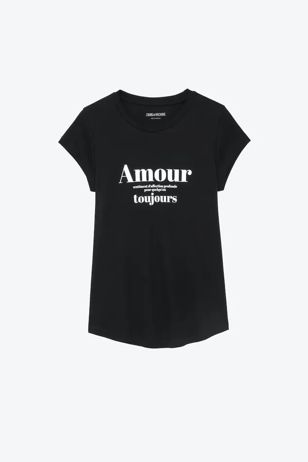 Zadig and Voltaire TShirts SKINNY TOUJOURS B BLACK 8211 Women Zadig and Voltaire TShirts SKINNY TOUJOURS B BLACK 8211 Women