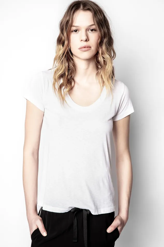 Zadig and Voltaire TShirts TINY PERM TSHIRT WHITE WHITE 8211 Women