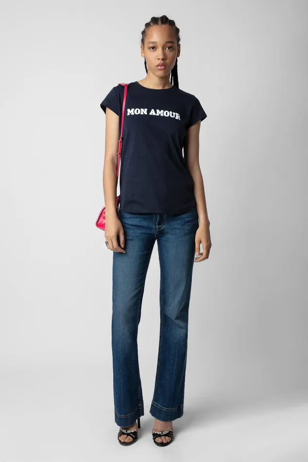 Zadig and Voltaire TShirts WOOP MON AMOUR WHITE 8211 Women