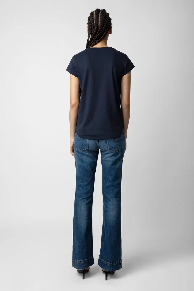 Zadig and Voltaire TShirts WOOP MON AMOUR WHITE 8211 Women Zadig and Voltaire TShirts WOOP MON AMOUR WHITE 8211 Women