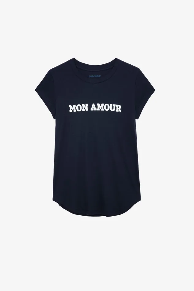 Zadig and Voltaire TShirts WOOP MON AMOUR WHITE 8211 Women Zadig and Voltaire TShirts WOOP MON AMOUR WHITE 8211 Women
